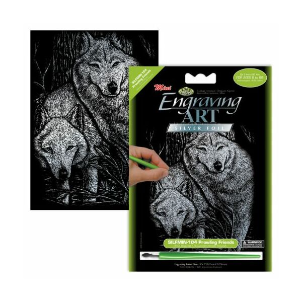 Mini karckép ezüst - Farkasok