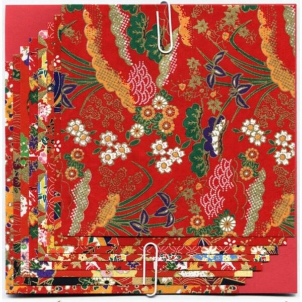 Origami 12cm 8lap arany Yuzen