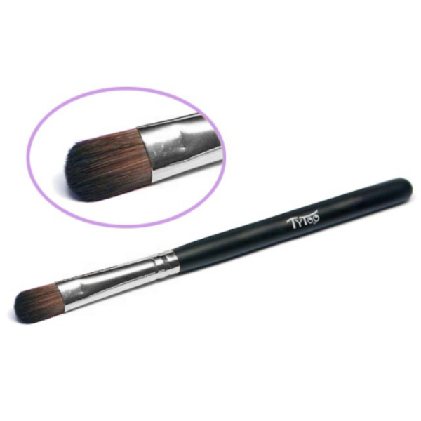 Lapos ecset arc és testfestéshez, csillámtetováláshoz 8 mm