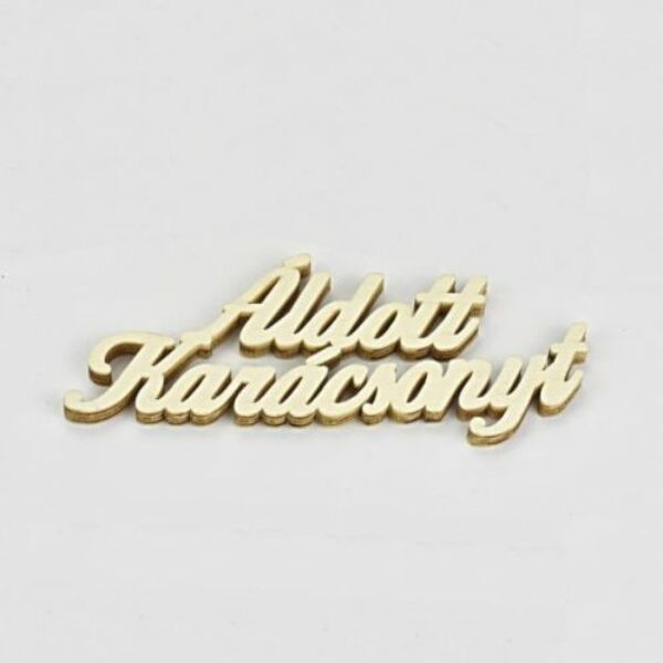 Áldott karácsonyt felirat