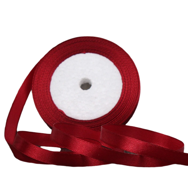 borvörös szaténszalag