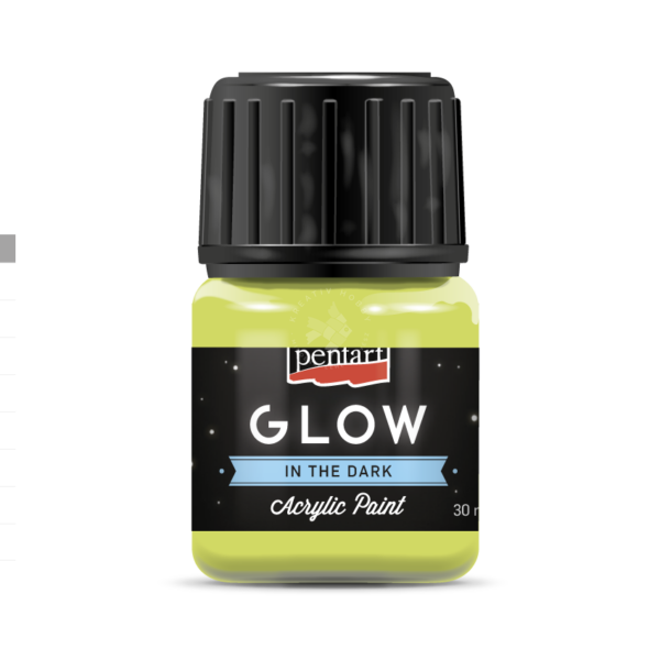 GLOW sötétben világító akrilfesték 30ml LIME