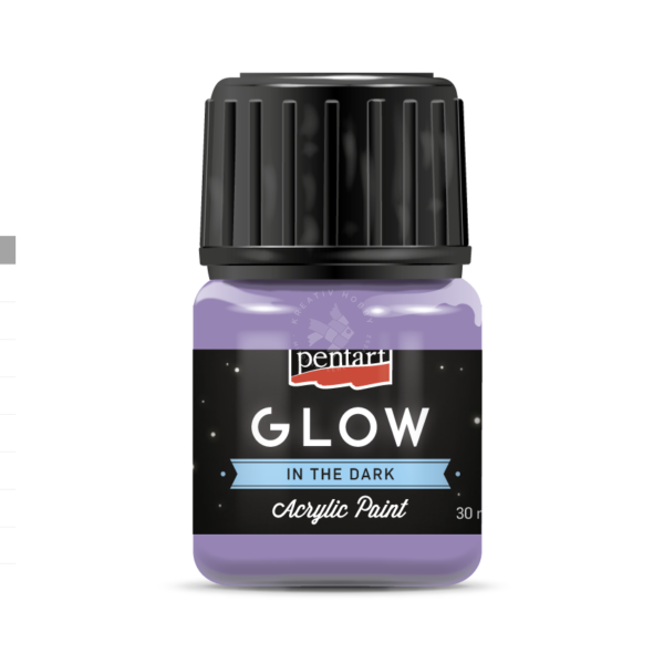 SÖTÉTBEN VILÁGÍTÓ AKRILFESTÉK - LILA