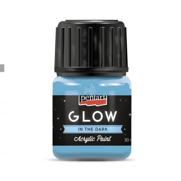 SÖTÉTBEN VILÁGÍTÓ AKRILFESTÉK - KÉK