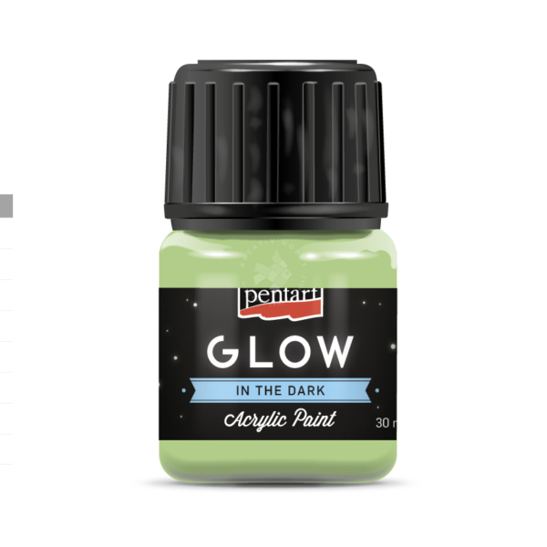 sötétben világító akrilfesték zöld