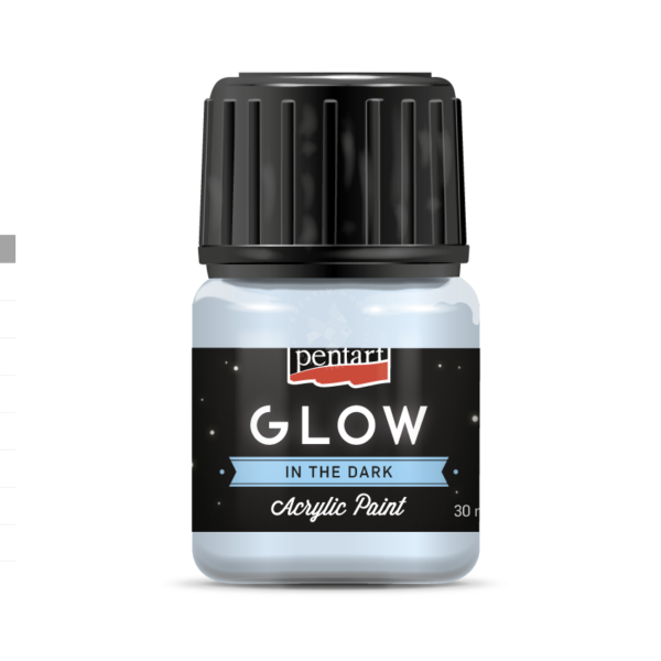 sötétben világító akrilfesték kékesfehér