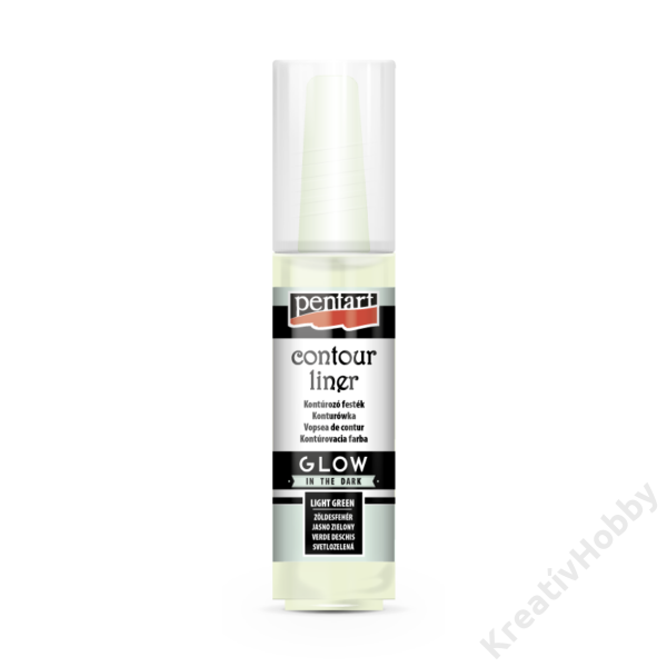 Sötétben világító kontúr 20ml, Zöldesfehér