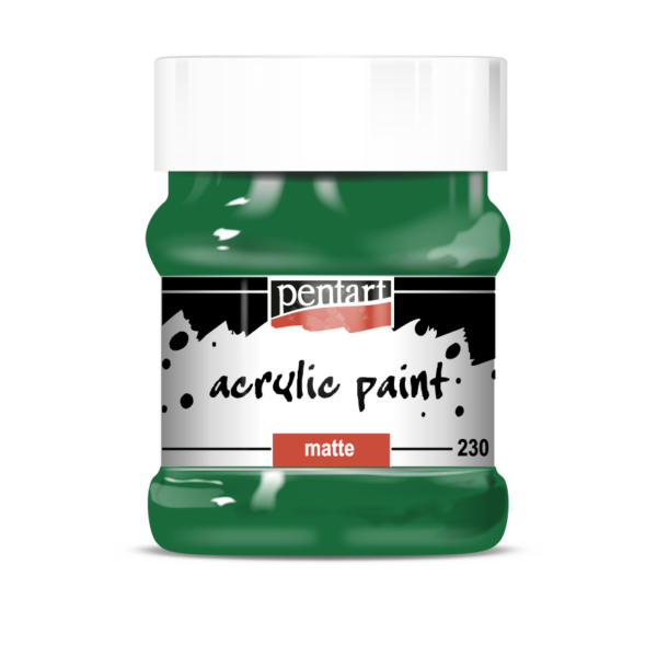 matt akrilfesték zöld