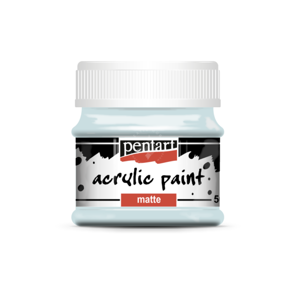 Matt akrilfesték jégkék