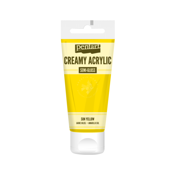 selyemfényű akrilfesték napsárga