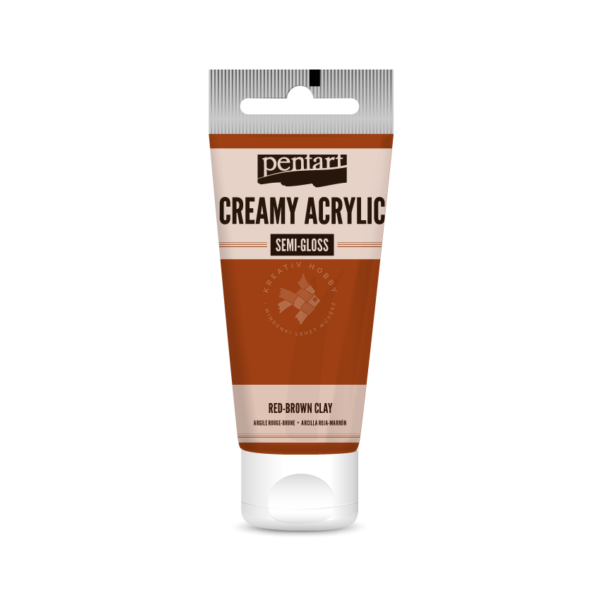 selyemfényű akrilfesték vörösbarna agyag