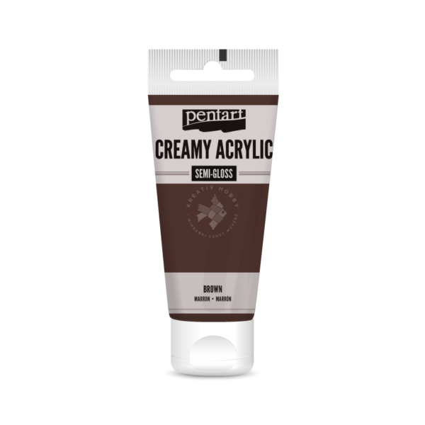 selyemfényű akrilfesték barna