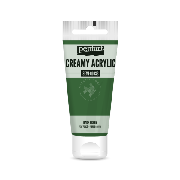 selyemfényű akrilfesték sötétzöld