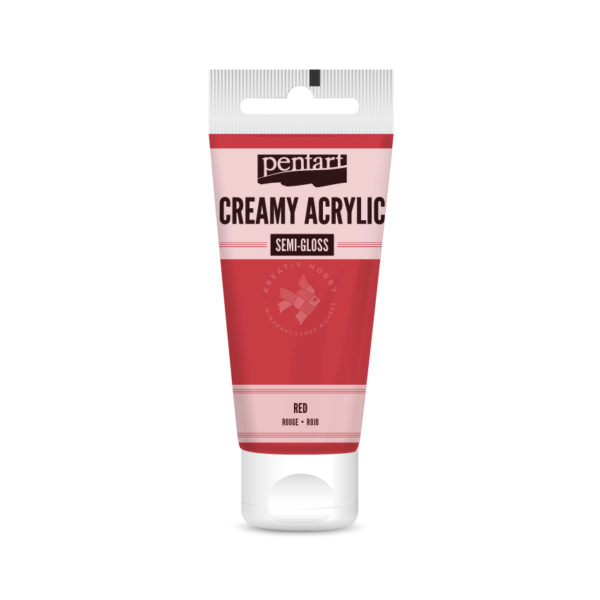 selyemfényű akrilfesték piros