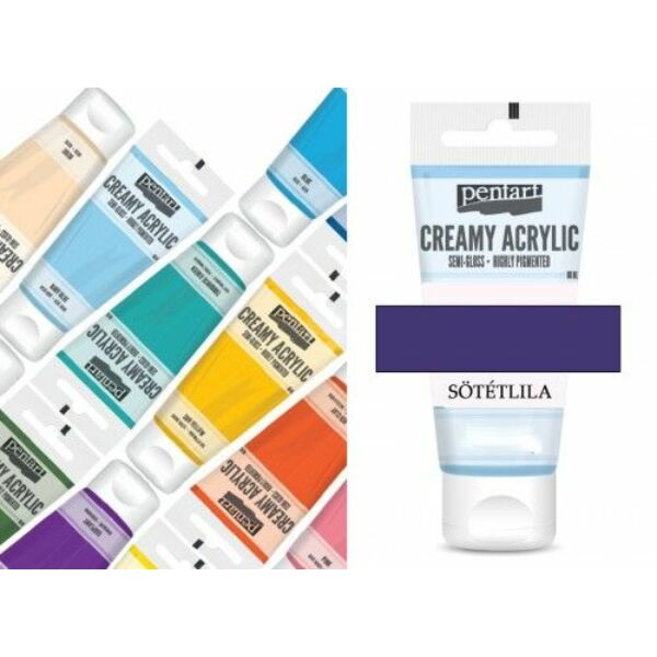 selyemfényű akrilfesték sötétlila