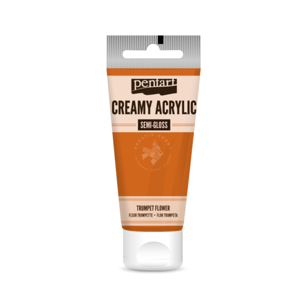 selyemfényű akrilfesték trombitavirág