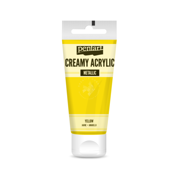 selyemfényű akrilfesték sárga