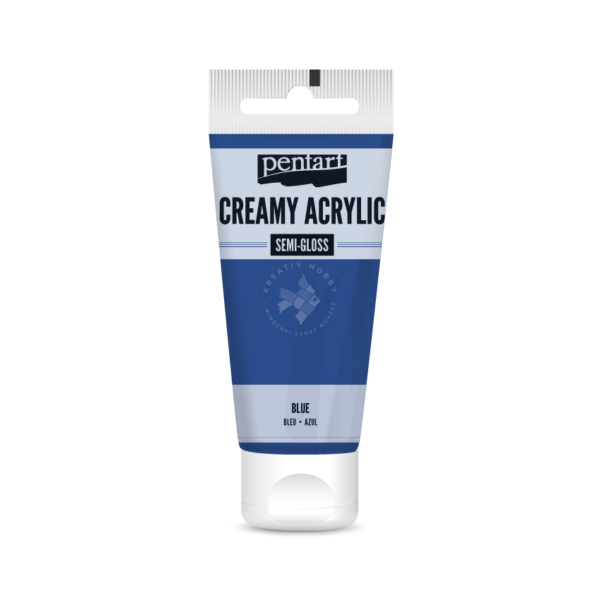 selyemfényű akrilfesték kék