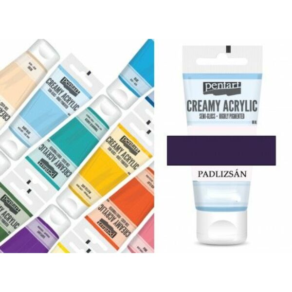 selyemfényű akrilfesték padlizsán