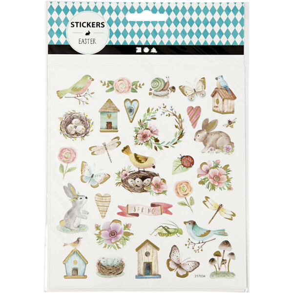 Matrica csomag, 1 lap, Tavasz