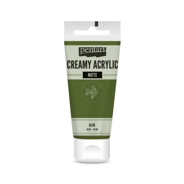 matt akrilfesték olíva