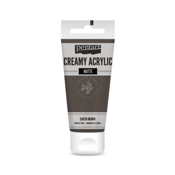 matt akrilfesték földbarna