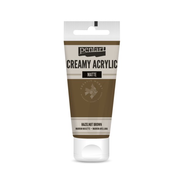 matt akrilfesték mogyoróbarna