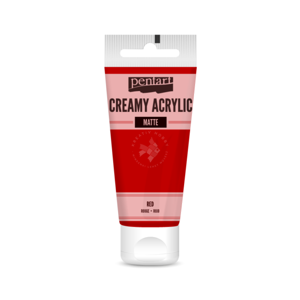 matt akrilfesték kármin