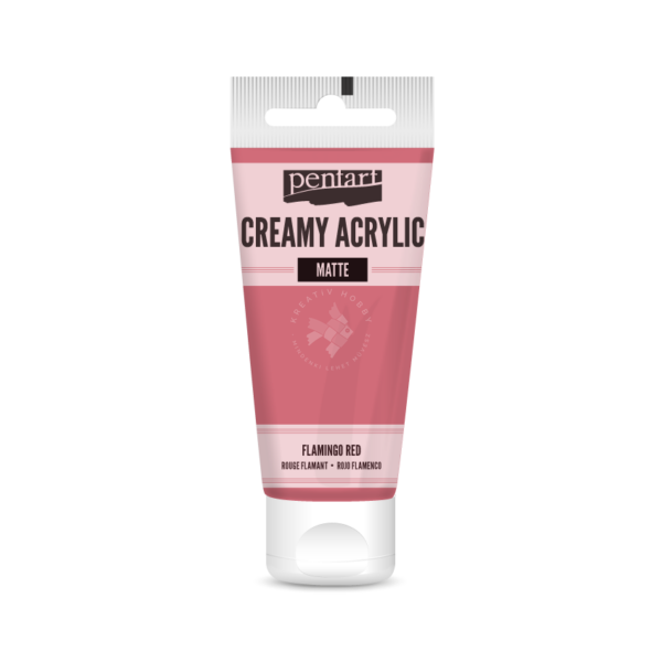 matt akrilfesték flamingópiros