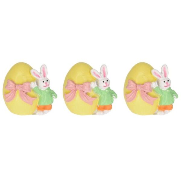 Nyúl tojással, masnival 3,5x2,7x3,4 cm/db