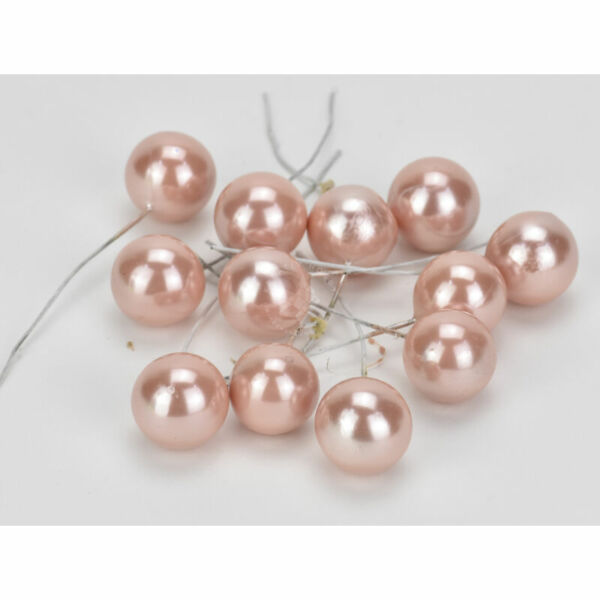 Gyöngyház bogyó 12db/cs, Púder