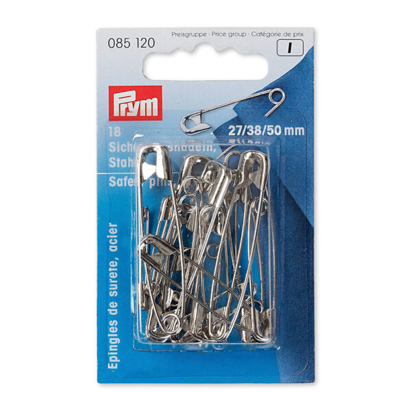 Biztosítótű ezüst színű 27,38,50mm