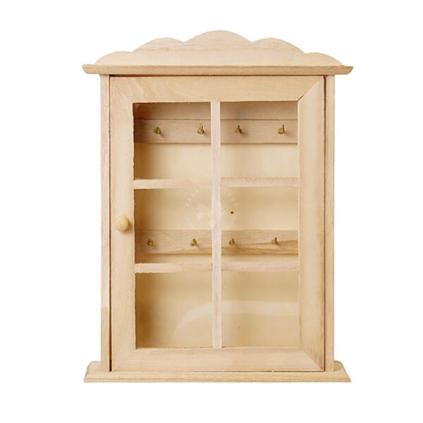 fa kulcstartó szekrényke üveges