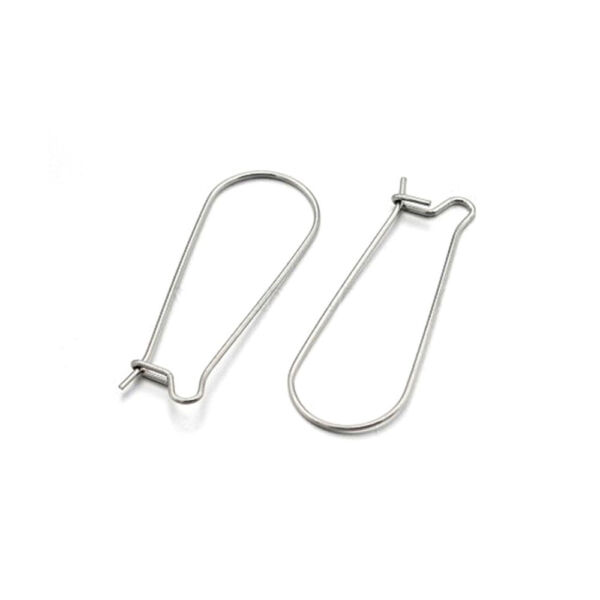 Nemesacél akasztós fülbevalóalap 2db/cs