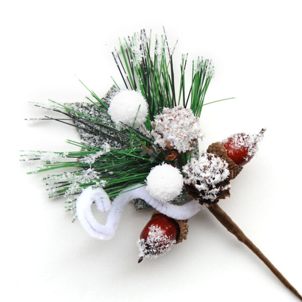 Havas betűző, tobozzal és makkal 16cm