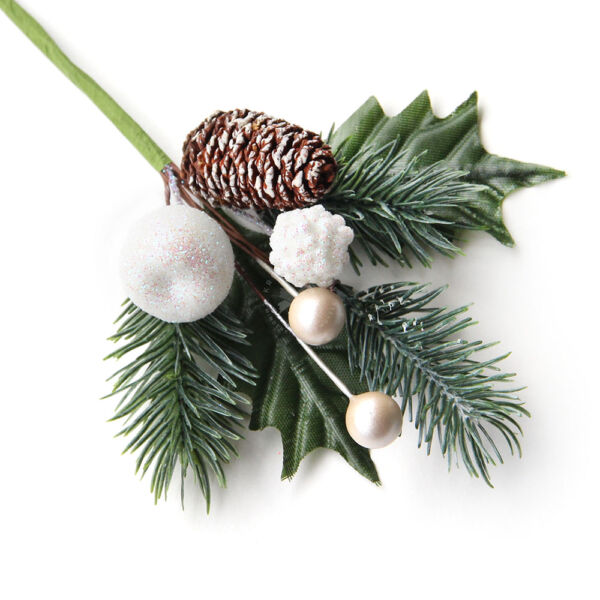 Ünnepi fehér betűző 16cm