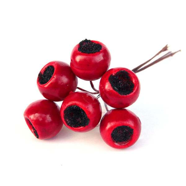 Bogyós betűző 6db/cs 13 cm PIROS