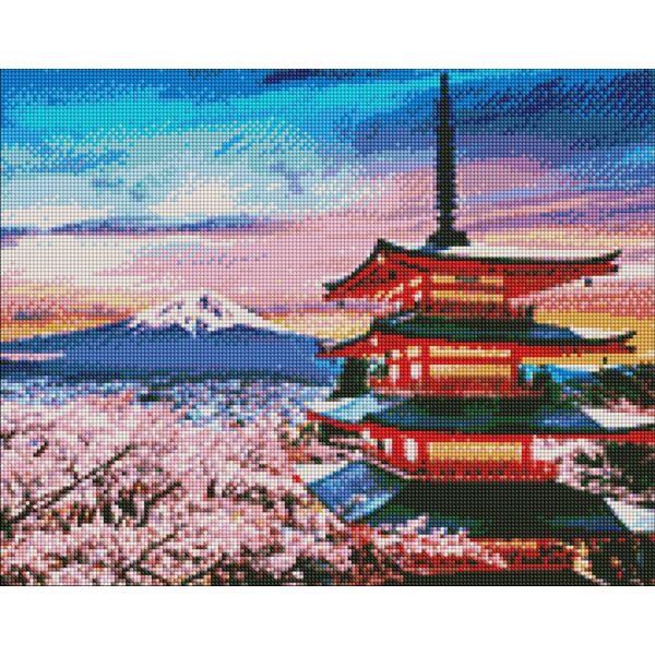 Gyémántszemes festmény 40x50 cm, Japán