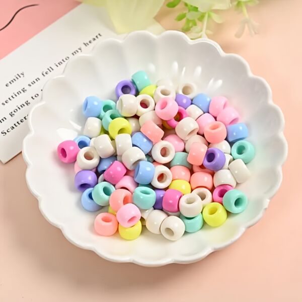 Pony gyöngykészlet, műanyag cukorka színű mix 15g