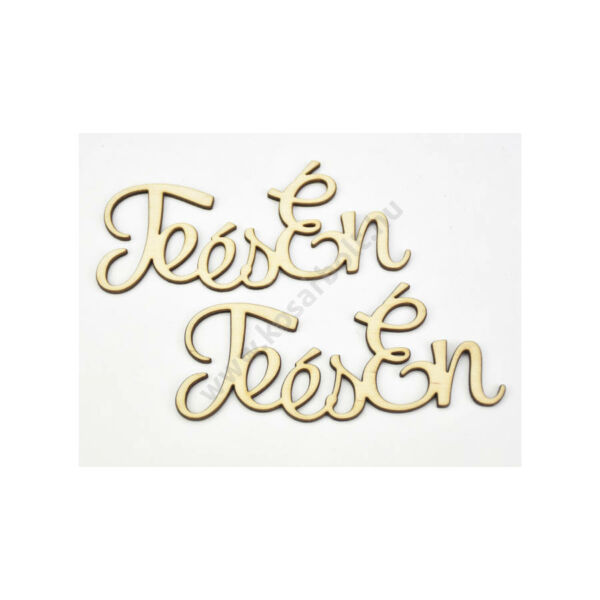 Te és én felirat lézervágott fa