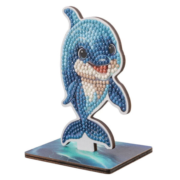 Gyémántszemes kirakó 11cm DELFIN