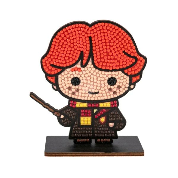 Gyémántszemes kirakó, fafigura talapzattal 11cm RON WEASLEY