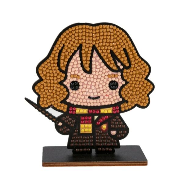 Gyémántszemes kirakó, fafigura talapzattal 11cm HERMIONE GRANGER