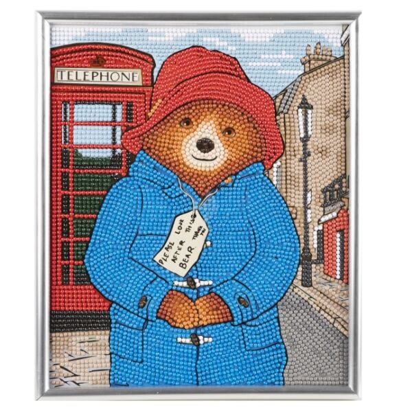 Gyémántszemes kép 25x21cm, kerettel: Paddington