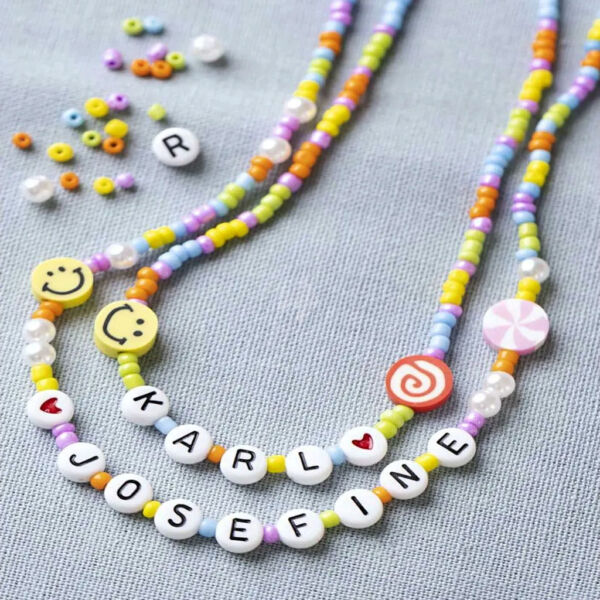 Nyaklánckészítő csomag, betűs 2db-os