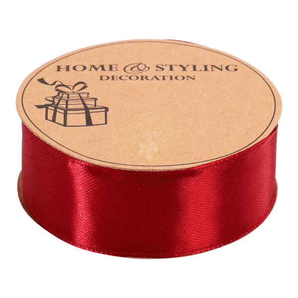 Szaténszalag 25mm bordó