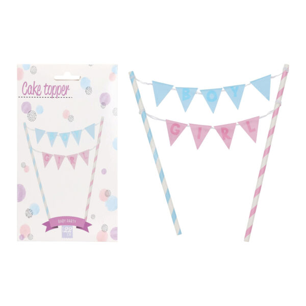 Tortadísz felirattal - Fiú vagy lány? 22cm