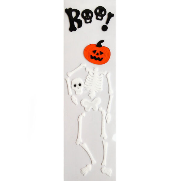 Ablakzselé, Boo - csontváz 15x50cm