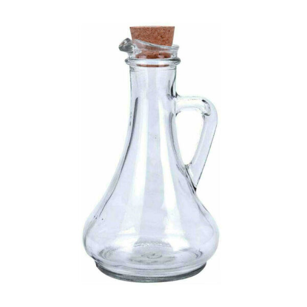 Füles üvegpalack, kiöntő parafadugóval 300ml