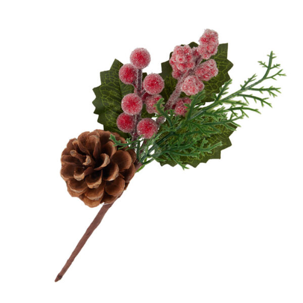 Karácsonyi betűző deres bogyókkal 20cm